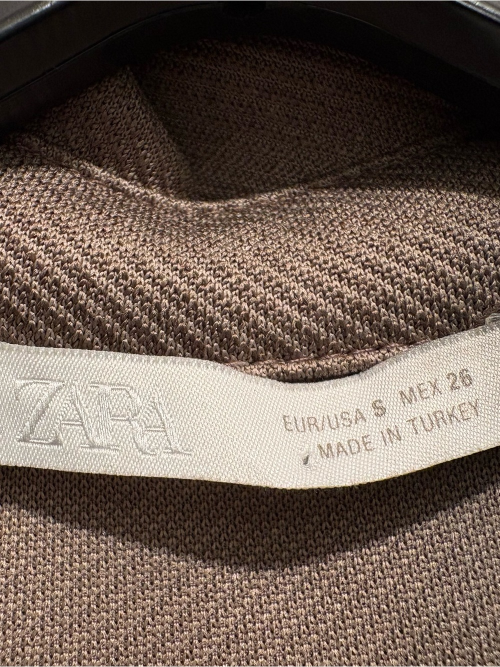 Zara Brown Button-Front Midi Dress - Picture 7 of 7